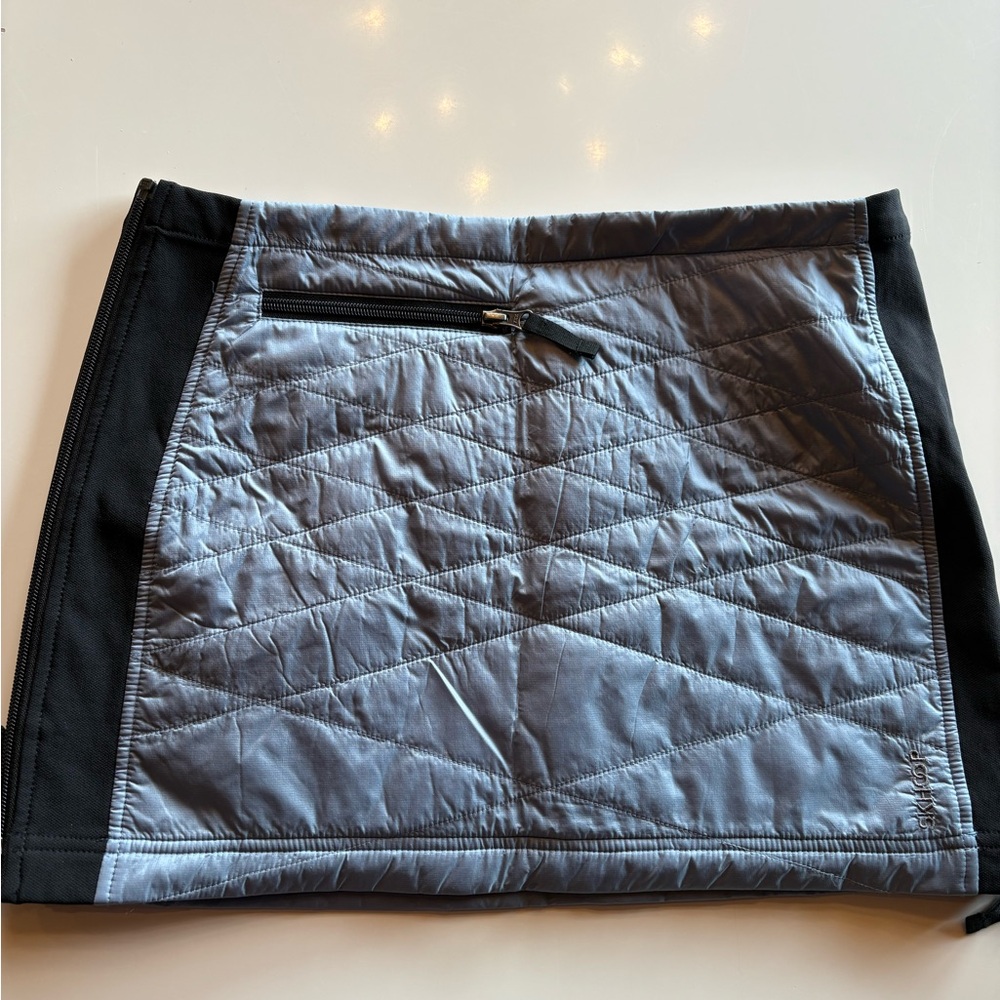 Stylish Skhoop Quilted Mini Skirt Medium (light blue)